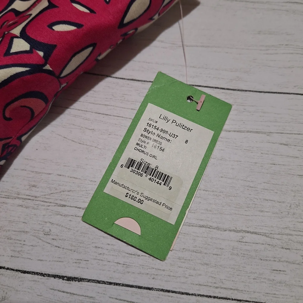 NEW Lilly Pulitzer Bowen Chorus Girl Strapless Dress Fully Lined 100% Cotton 8 - Picture 6 of 6